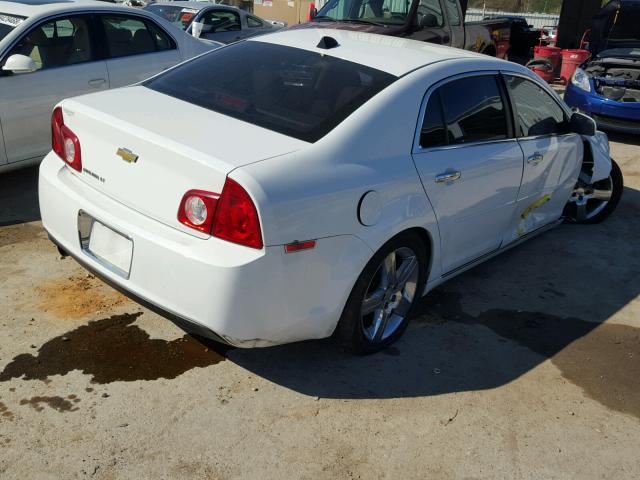 1G1ZC5E08CF205113 - 2012 CHEVROLET MALIBU 1LT WHITE photo 4