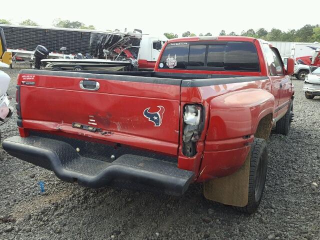 1B7MC3360YJ125175 - 2000 DODGE RAM 3500 RED photo 4