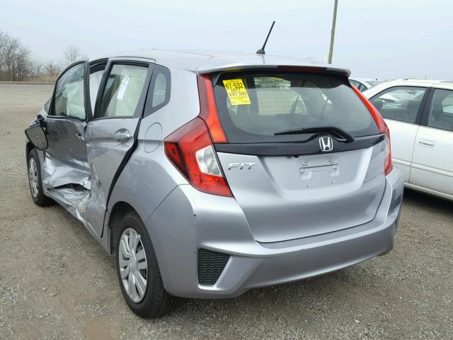 JHMGK5H52HS023901 - 2017 HONDA FIT LX GRAY photo 3