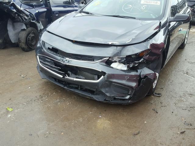 1G1ZB5ST0HF136216 - 2017 CHEVROLET MALIBU LS შავი ფოტო 9
