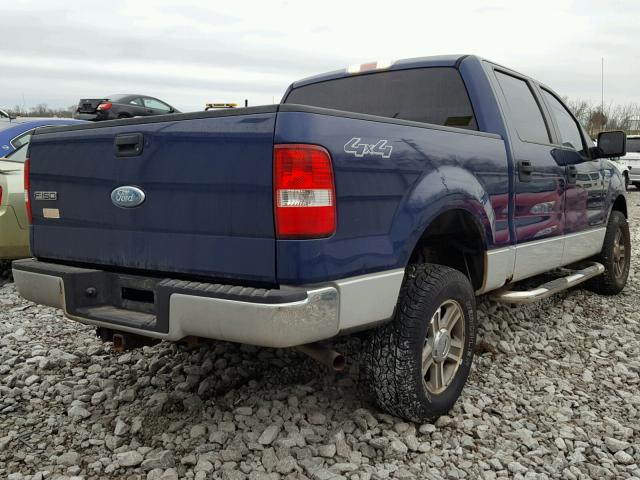 1FTPW14V77KA45959 - 2007 FORD F150 SUPER BLUE photo 4