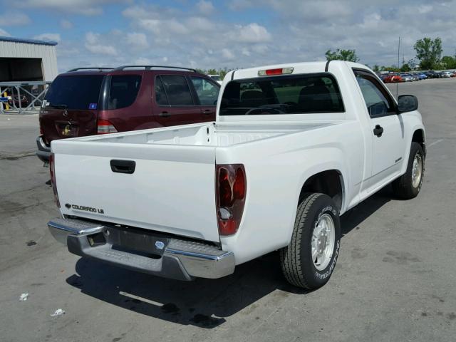 1GCCS148758178347 - 2005 CHEVROLET COLORADO WHITE photo 4