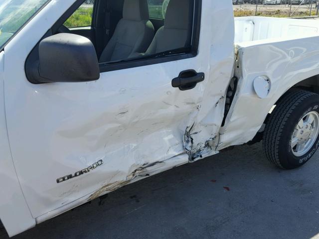 1GCCS148758178347 - 2005 CHEVROLET COLORADO WHITE photo 9