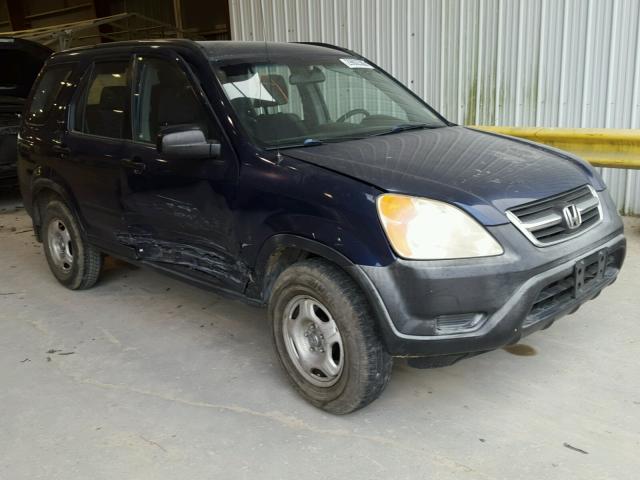 JHLRD68492C003876 - 2002 HONDA CR-V LX BLUE photo 1