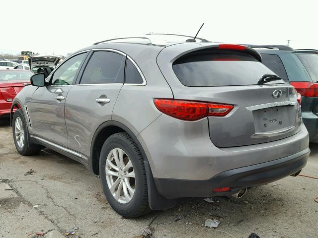 JN8AS1MWXBM734731 - 2011 INFINITI FX35 SILVER photo 3