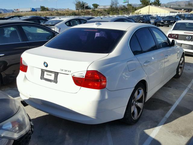 WBAVB33536KS37990 - 2006 BMW 330 I WHITE photo 4