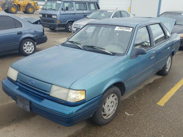 2FAPP36X3PB160517 - 1993 FORD TEMPO GL TURQUOISE photo 2