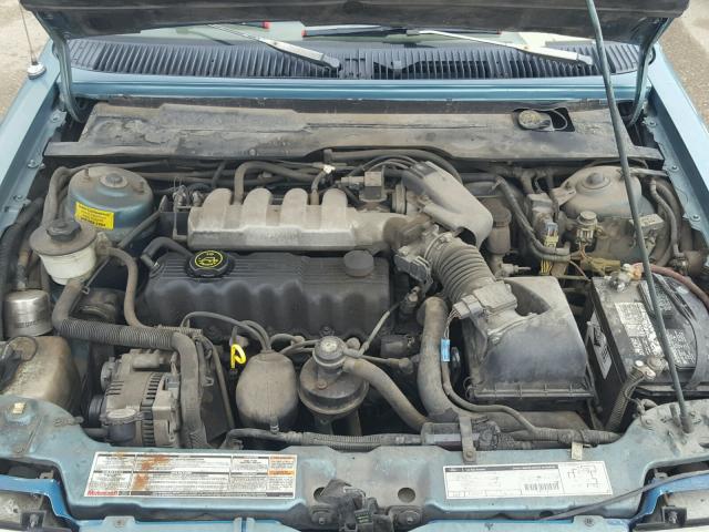 2FAPP36X3PB160517 - 1993 FORD TEMPO GL TURQUOISE photo 7