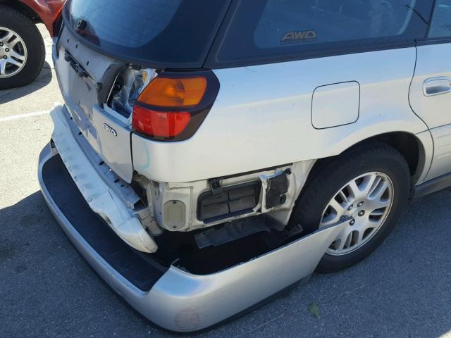 4S3BH686X46620936 - 2004 SUBARU LEGACY OUT SILVER photo 9