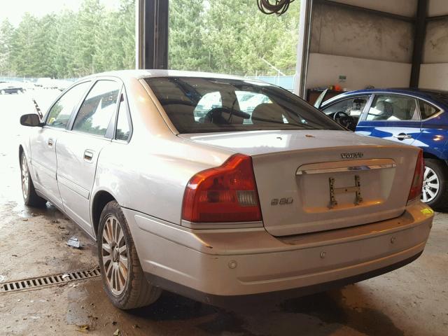 YV1TS592761433627 - 2006 VOLVO S80 2.5T SILVER photo 3