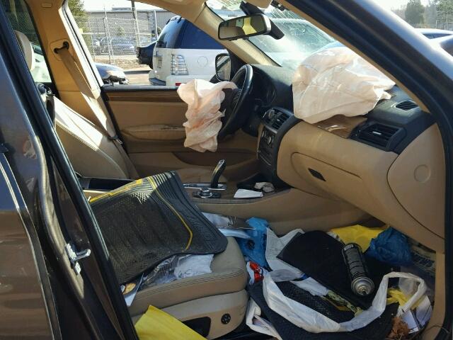 5UXWX5C51BL701284 - 2011 BMW X3 XDRIVE2 ნაცრისფერი ფოტო 5