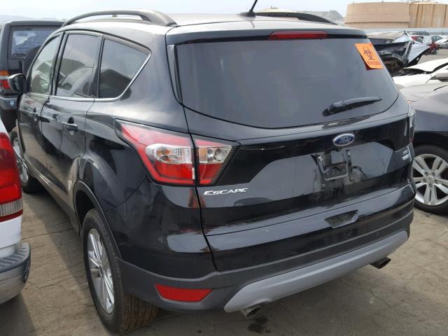 1FMCU9GD7JUA75492 - 2018 FORD ESCAPE SE BLACK photo 3