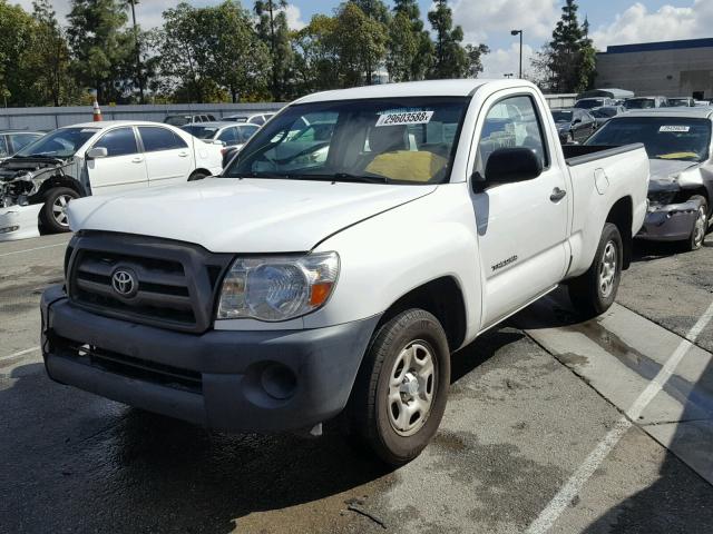 5TENX4CN7AZ738654 - 2010 TOYOTA TACOMA WHITE photo 2