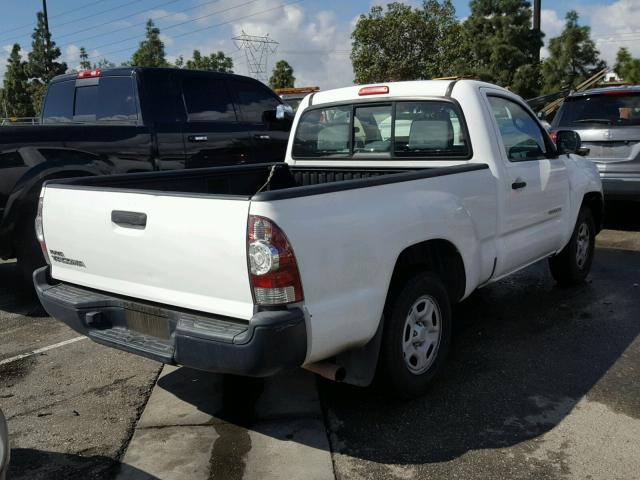 5TENX4CN7AZ738654 - 2010 TOYOTA TACOMA WHITE photo 4