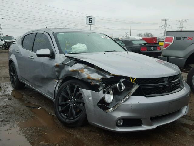 1C3CDZCB4DN633729 - 2013 DODGE AVENGER SX GRAY photo 1