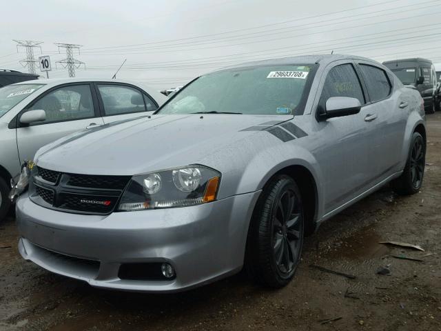 1C3CDZCB4DN633729 - 2013 DODGE AVENGER SX GRAY photo 2