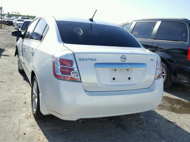 3N1AB6AP4AL696902 - 2010 NISSAN SENTRA 2.0 WHITE photo 3