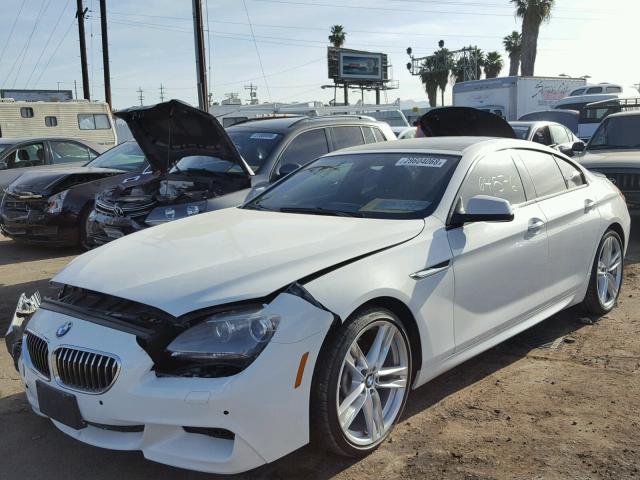 WBA6A0C59EDZ04683 - 2014 BMW 640 I WHITE photo 2