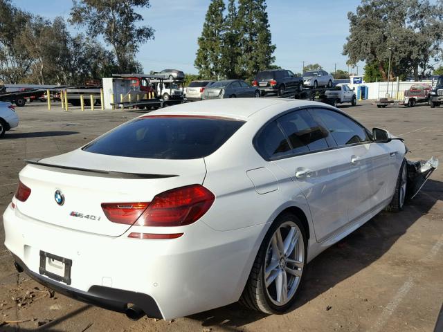 WBA6A0C59EDZ04683 - 2014 BMW 640 I WHITE photo 4