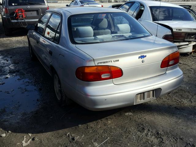 1Y1SK5288YZ409112 - 2000 CHEVROLET GEO PRIZM 银色 照片 3
