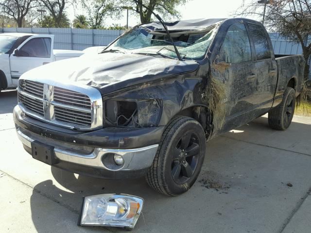 1D7HA18238J121080 - 2008 DODGE RAM 1500 S BLACK photo 2