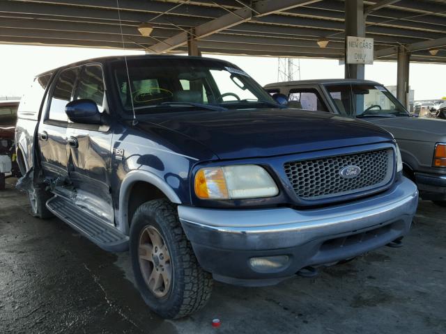 1FTRW08L12KD46814 - 2002 FORD F150 SUPER BLUE photo 1