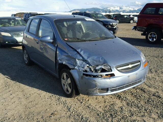 KL1TD66678B113127 - 2008 CHEVROLET AVEO BASE Bleu photo 1