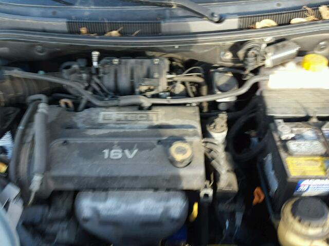 KL1TD66678B113127 - 2008 CHEVROLET AVEO BASE Bleu photo 7