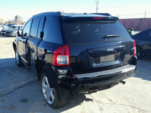 1C4NJCCB1DD197339 - 2013 JEEP COMPASS LI BLACK photo 3