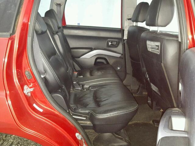 JA4MT41X58Z012514 - 2008 MITSUBISHI OUTLANDER RED photo 6