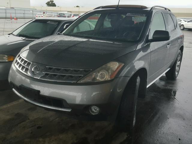 JN8AZ08W36W519248 - 2006 NISSAN MURANO SL GRAY photo 2