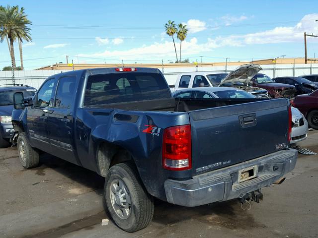 1GT120CG9DF179178 - 2013 GMC SIERRA K25 BLUE photo 3