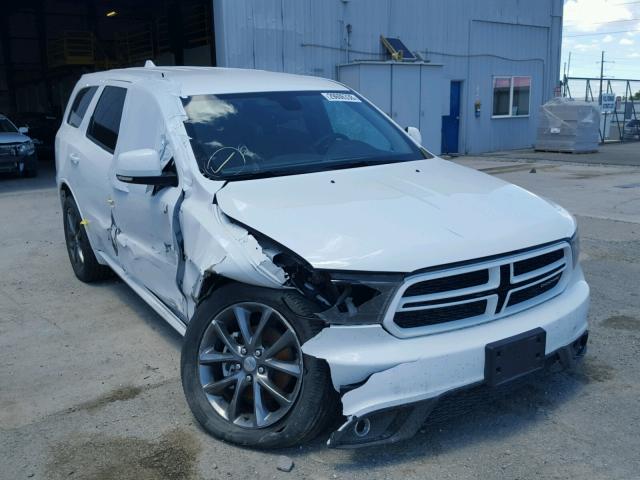 1C4RDJDG3HC945009 - 2017 DODGE DURANGO GT WHITE photo 1