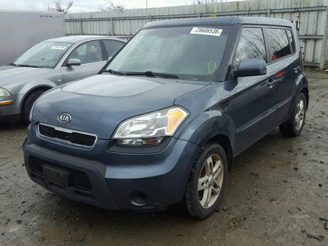 KNDJT2A20B7316029 - 2011 KIA SOUL + BLUE photo 2