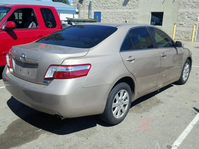 4T1BB46K59U091870 - 2009 TOYOTA CAMRY HYBR TAN photo 4