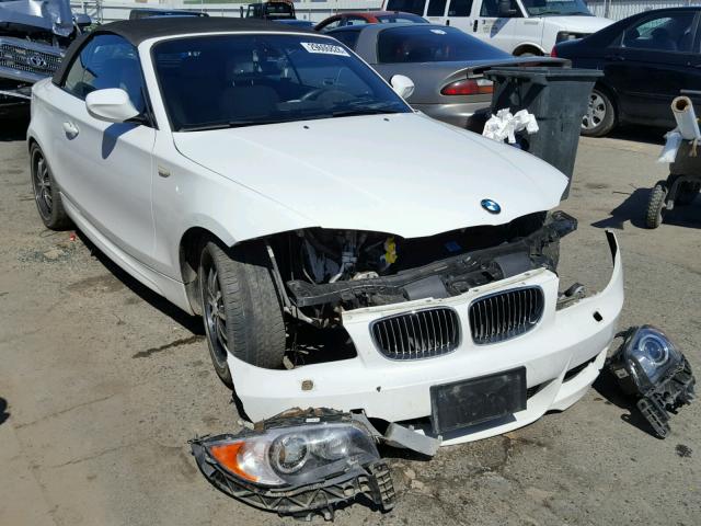 WBAUN9C57AVK41537 - 2010 BMW 135 I WHITE photo 1