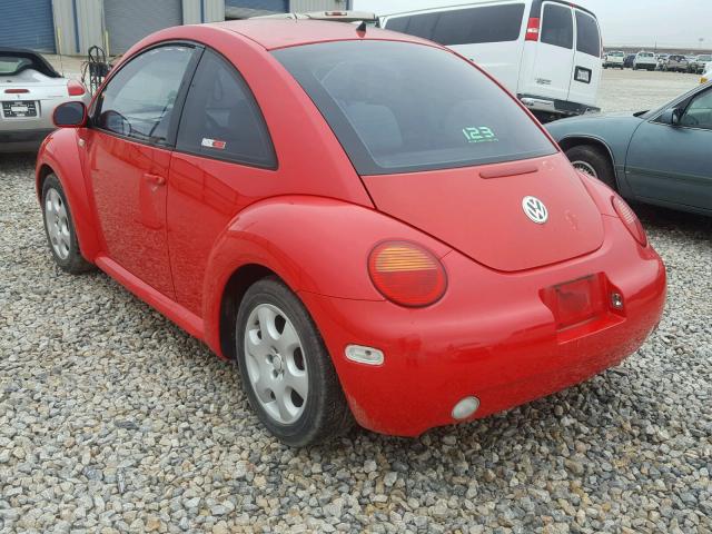 3VWCB21C52M460344 - 2002 VOLKSWAGEN NEW BEETLE 红色 照片 3