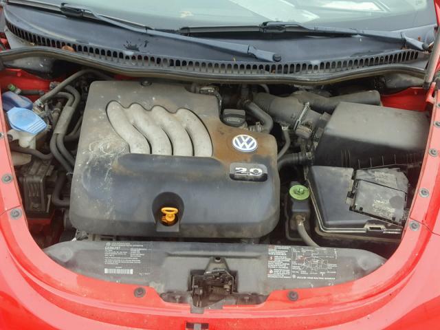 3VWCB21C52M460344 - 2002 VOLKSWAGEN NEW BEETLE 红色 照片 7