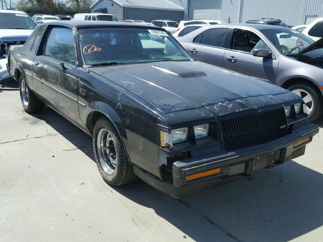 1G4GJ1174HP433252 - 1987 BUICK REGAL BLACK photo 1