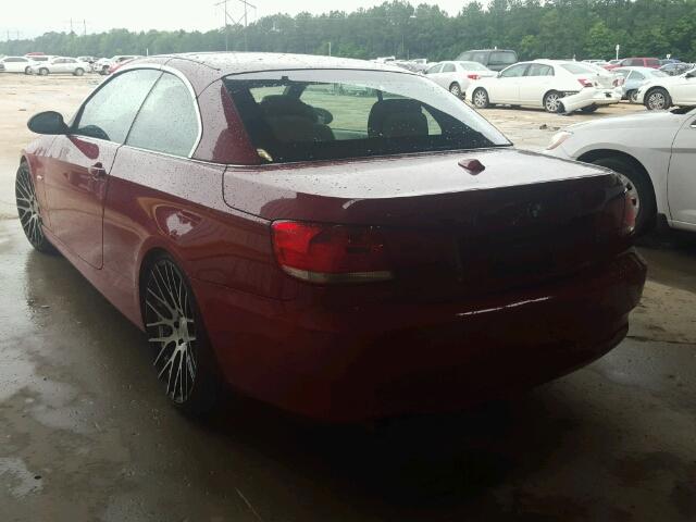 WBAWL13568PX20398 - 2008 BMW 328 I RED photo 3