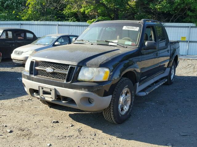 1FMZU77E61UC00019 - 2002 FORD EXPLORER S BLACK photo 2