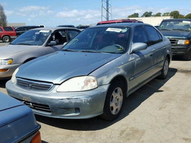 1HGEJ8649YL003535 - 2000 HONDA CIVIC EX BLUE photo 2