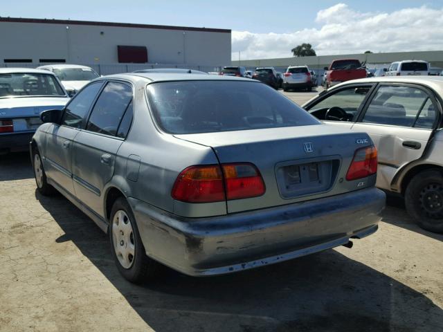 1HGEJ8649YL003535 - 2000 HONDA CIVIC EX BLUE photo 3