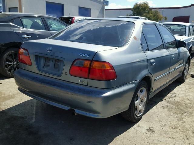 1HGEJ8649YL003535 - 2000 HONDA CIVIC EX BLUE photo 4