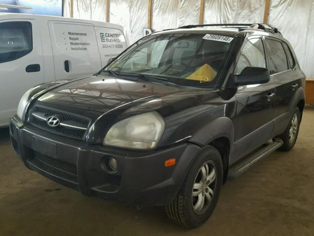 KM8JN12D16U299300 - 2006 HYUNDAI TUCSON GLS BLACK photo 2