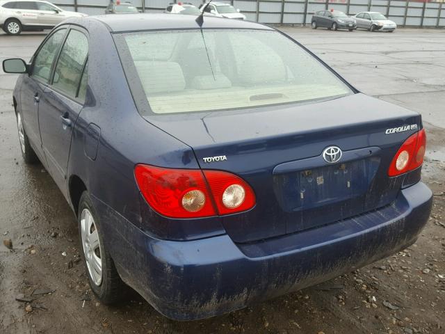 1NXBR32E35Z380133 - 2005 TOYOTA COROLLA CE BLUE photo 3