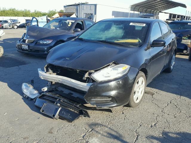 1C3CDFAA5DD286748 - 2013 DODGE DART SE BLACK photo 2