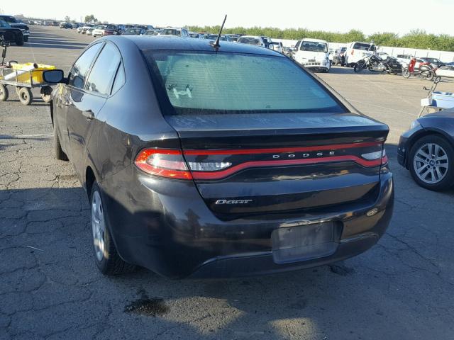 1C3CDFAA5DD286748 - 2013 DODGE DART SE BLACK photo 3