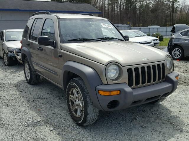 1J4GL48K13W732412 - 2003 JEEP LIBERTY SP BROWN photo 1