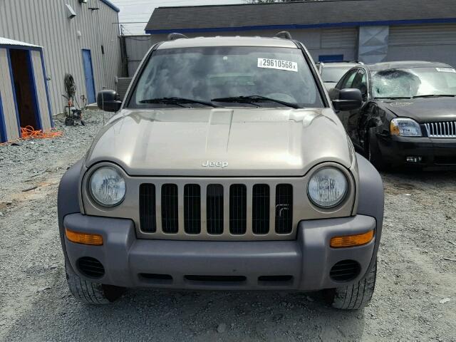 1J4GL48K13W732412 - 2003 JEEP LIBERTY SP BROWN photo 9